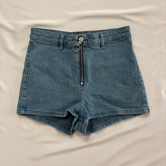 TopShop Moto Jean Shorts - Size 6 - Picture 1 of 10